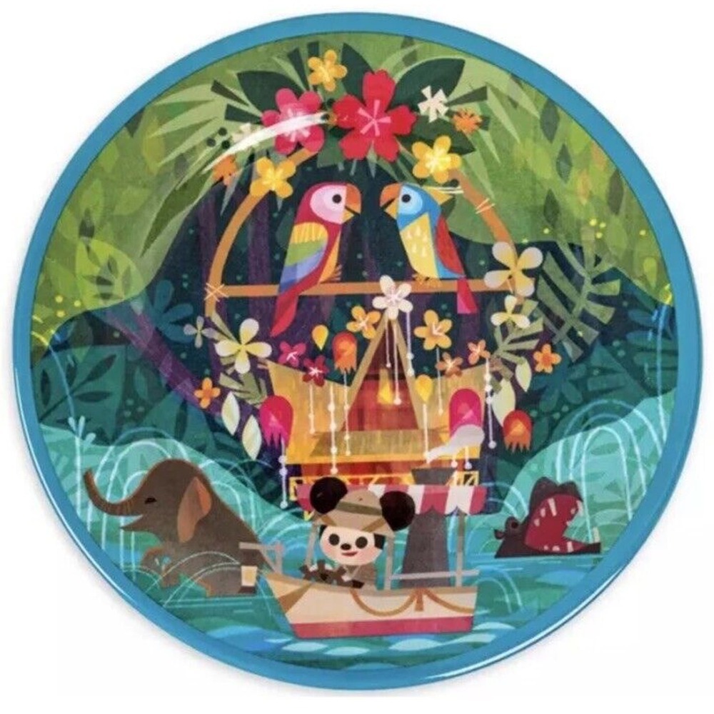 2023 Disney Parks Joey Chou Cinderella Castle Magic Kingdom Plastic 4 Plate Set
